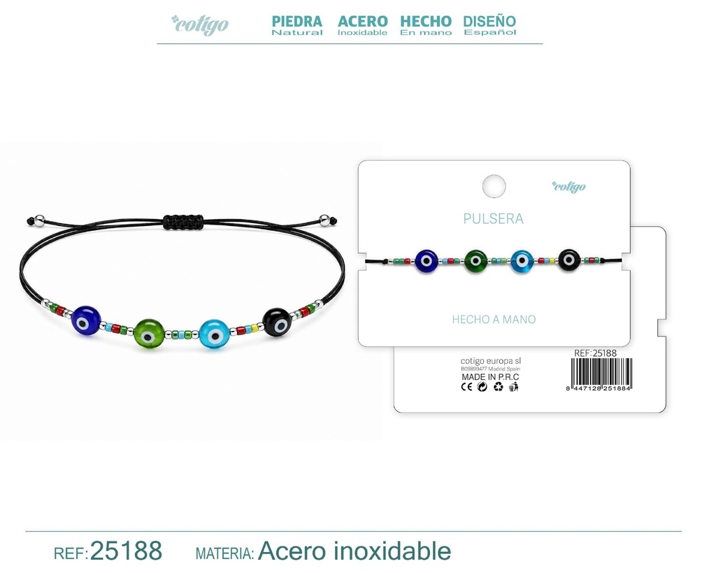 Pulsera hecha a mano con hilo - Joyas artesanales