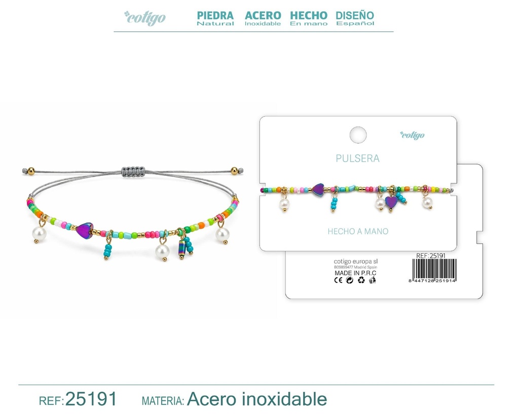 Pulsera hecha a mano con hilo - Joyas artesanales