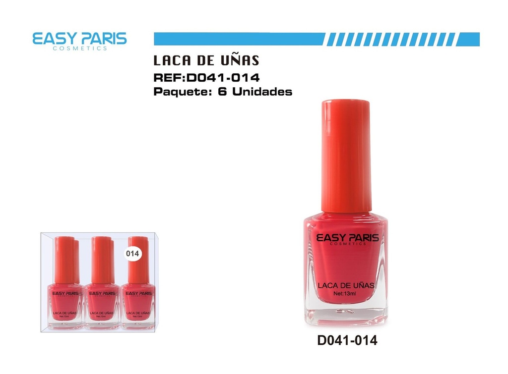 Laca de uñas Easy Paris 6 unidades - Cosméticos y cuidado personal
