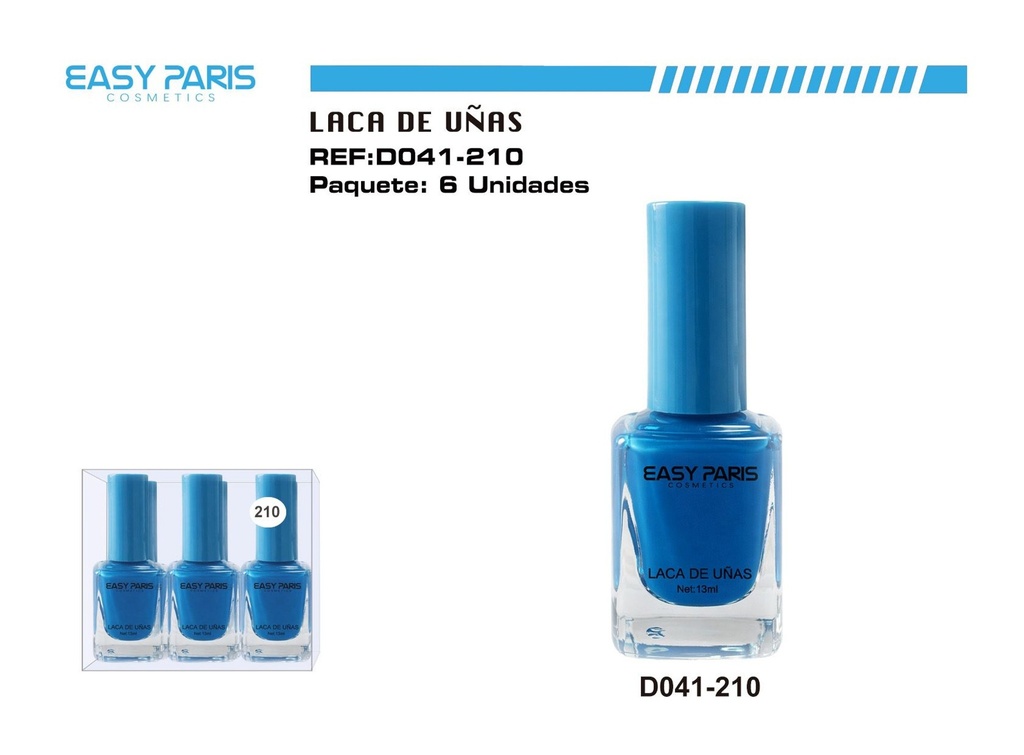Laca de uñas Easy Paris 6 unidades - Cosméticos y cuidado personal