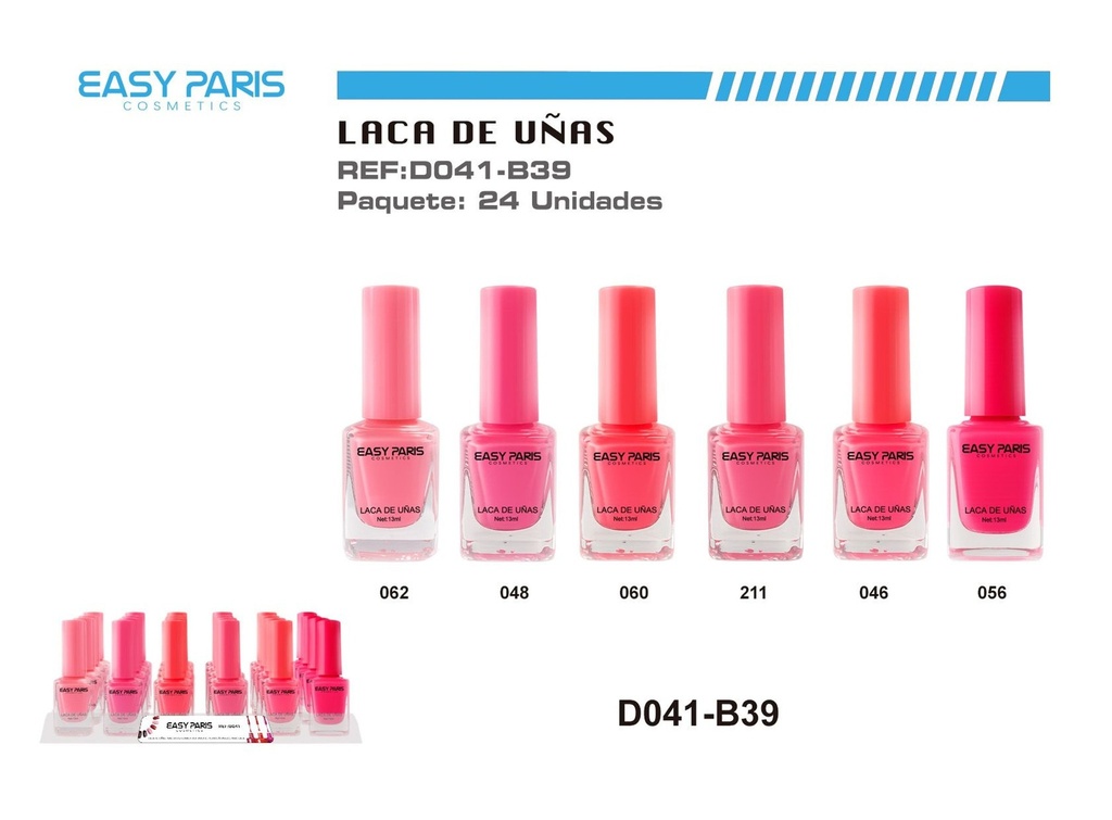 Laca de uñas Easy Paris 24 unidades - Cosméticos y cuidado personal
