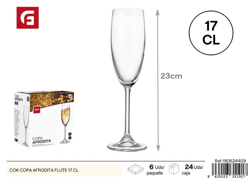 Copa COK AFRODITA de 17 cl - Copas de vidrio para cócteles