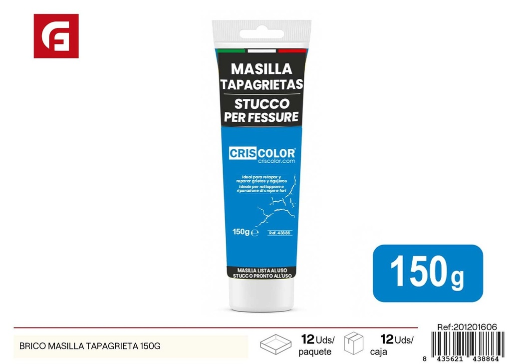 Masilla tapagrietas 150g - Reparación de pintura y selladores