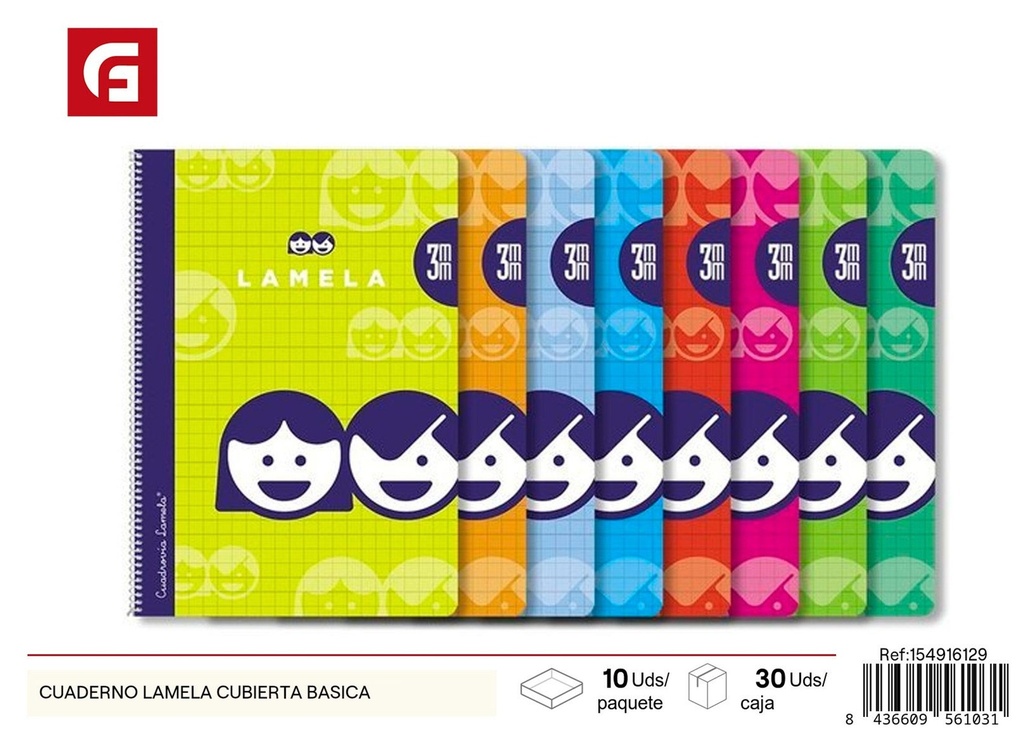 Cuaderno LAMELA con portada básica - Material escolar y cuadernos