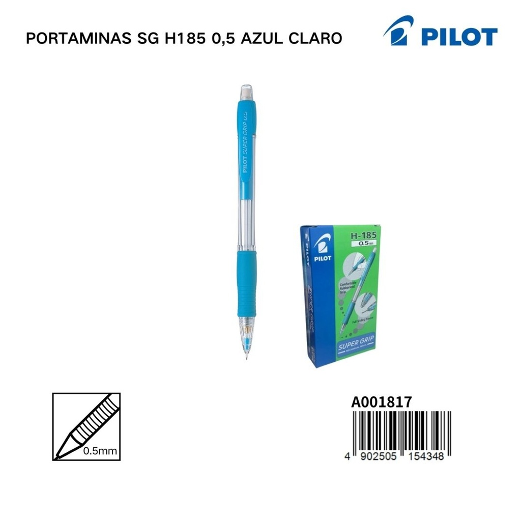 Portaminas Pilot SG H185 0.5 mm color azul claro - Papelería y artículos de escritura