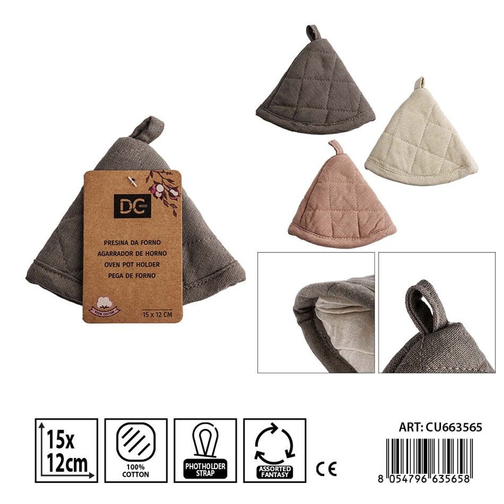 Agarra caliente campana 15x12 cm Chocomousse - Manopla y soporte para ollas