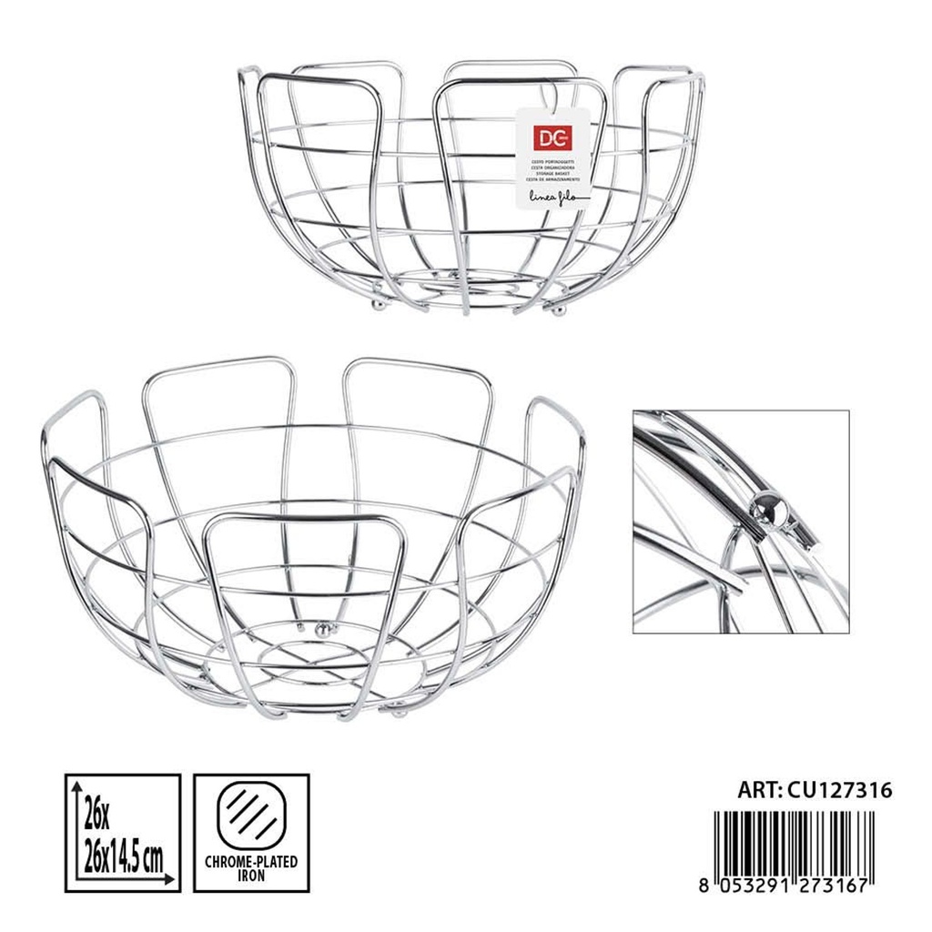 Cesta de acero DC CASA - Accesorios de cocina y organización
