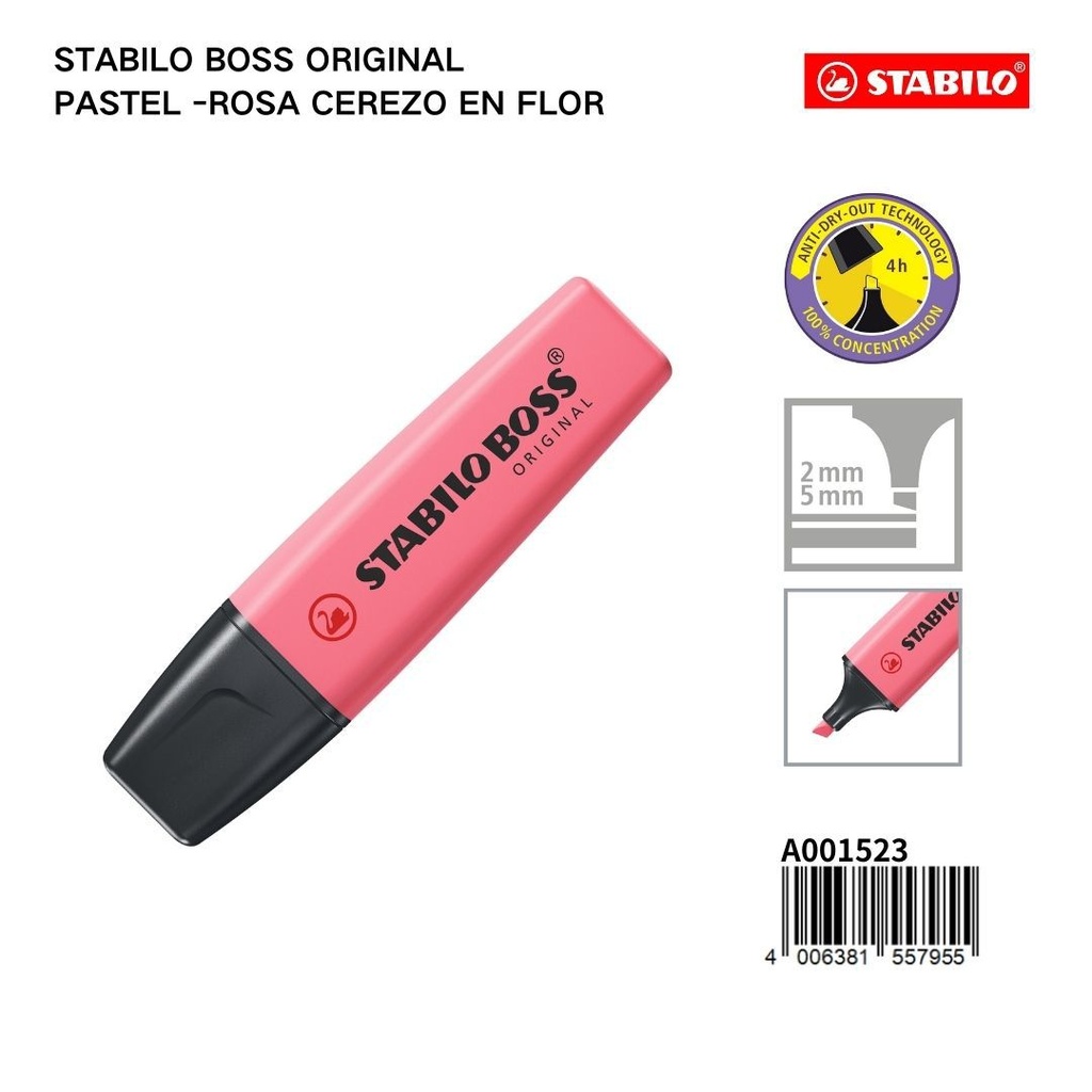 Subrayador STABILO de 2/5mm color gris polvoriento - Papelería