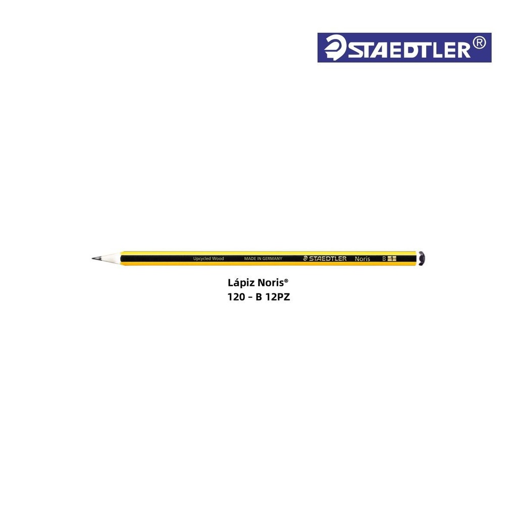Lápiz STAEDTLER Noris B 100% PEFC - Material escolar y escritura