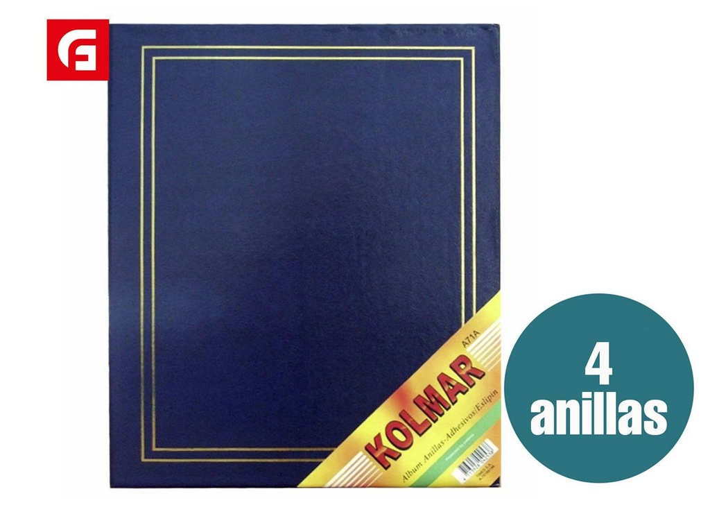 Álbum de fotos anillas 71 azul - Marco de fotos y álbumes