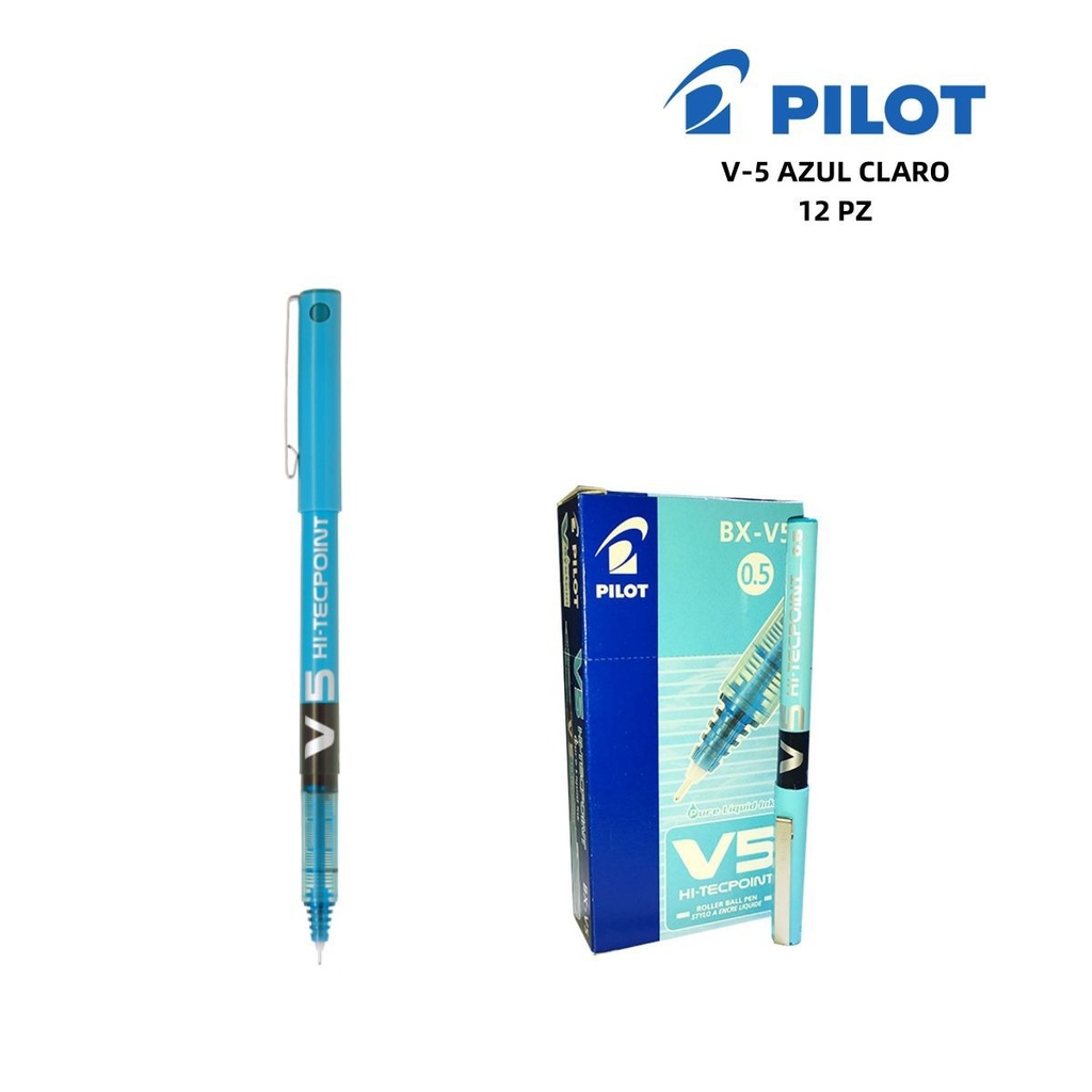 **Pluma pilot 0.5 mm azul claro ** - Material de oficina