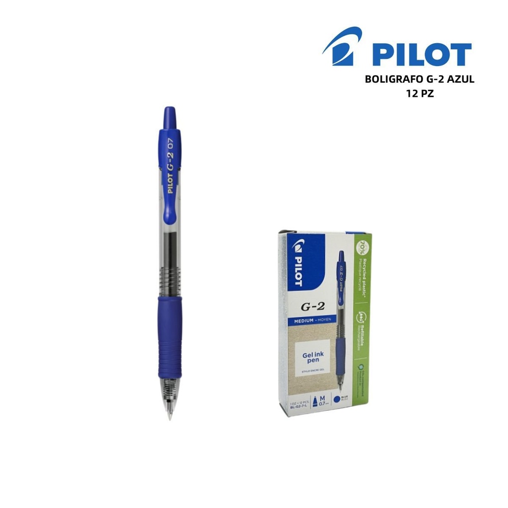 Bolígrafo G-2 azul 0.7mm - Material de oficina