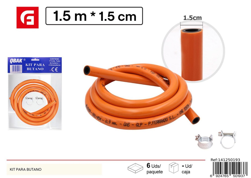  Manguera de butano Qbak 501937 para encendedores - Accesorios de encendido