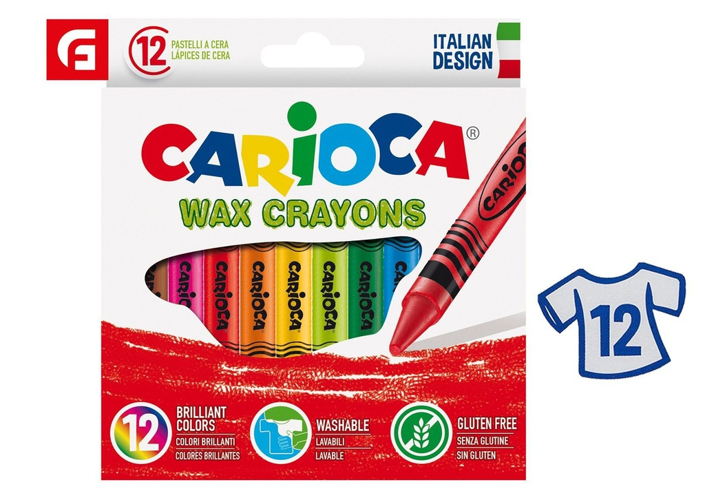 Caja de 12 ceras maxi 12 colores - Suministros de arte