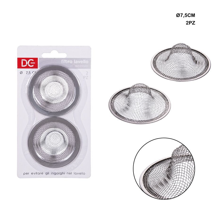 Filtro de acero inoxidable (7.5 cm, 2 unidades) - Accesorios de cocina
