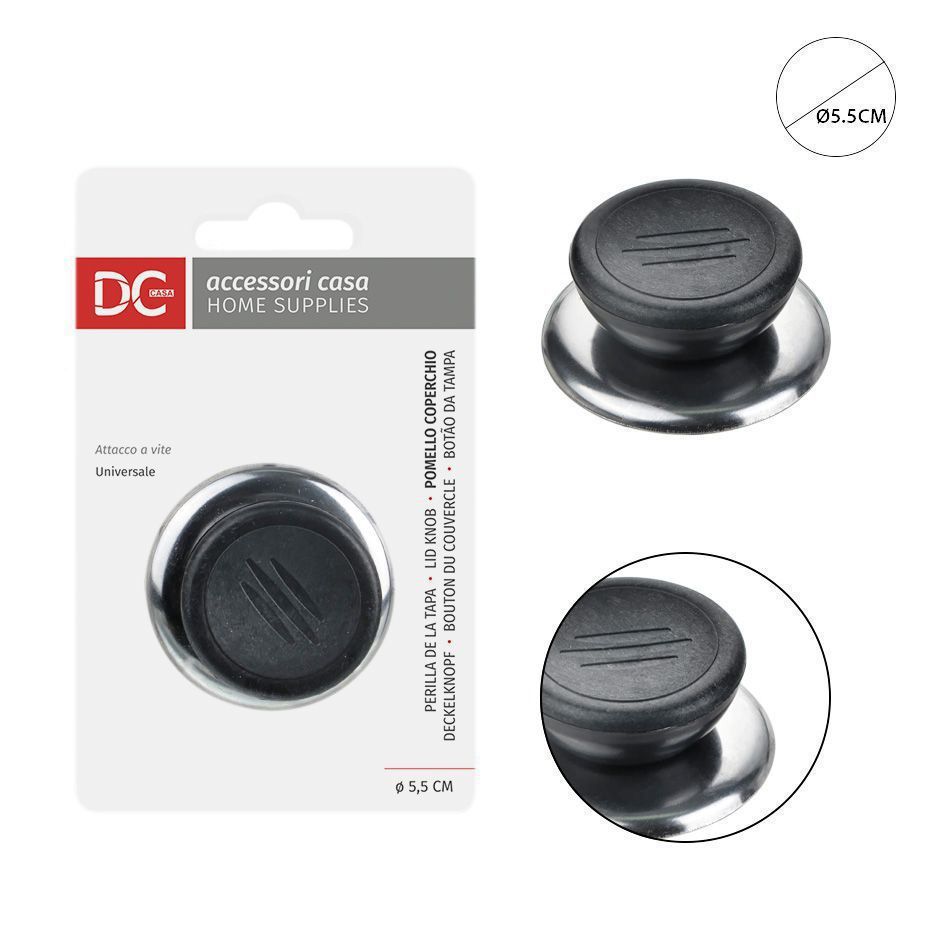 Perilla para tapa de olla de acero inoxidable (Ø5.5 cm) - Accesorios de cocina