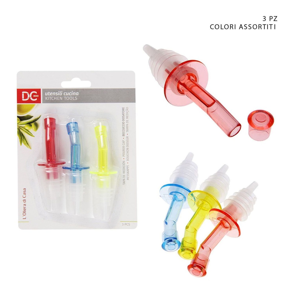 Vertedor de botella 10.5cm 3pz - Accesorios de cocina y vertedores