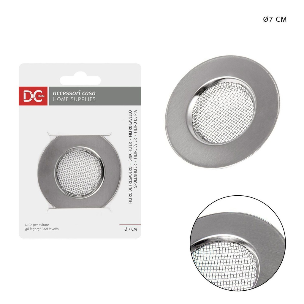 Filtro de fregadero de acero inoxidable 7cm - Accesorios de cocina