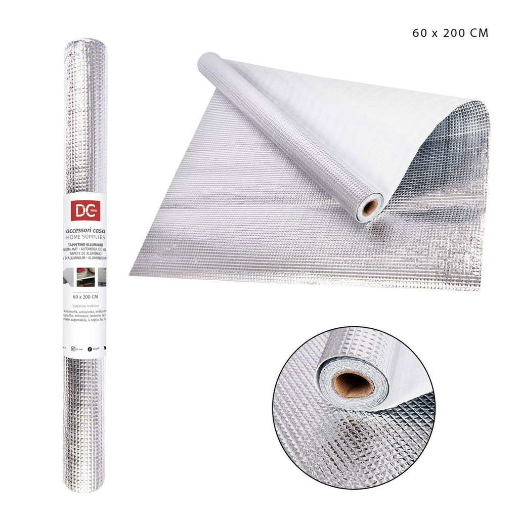 Tapete de aluminio antimoho 60x200 cm - Accesorios de baño