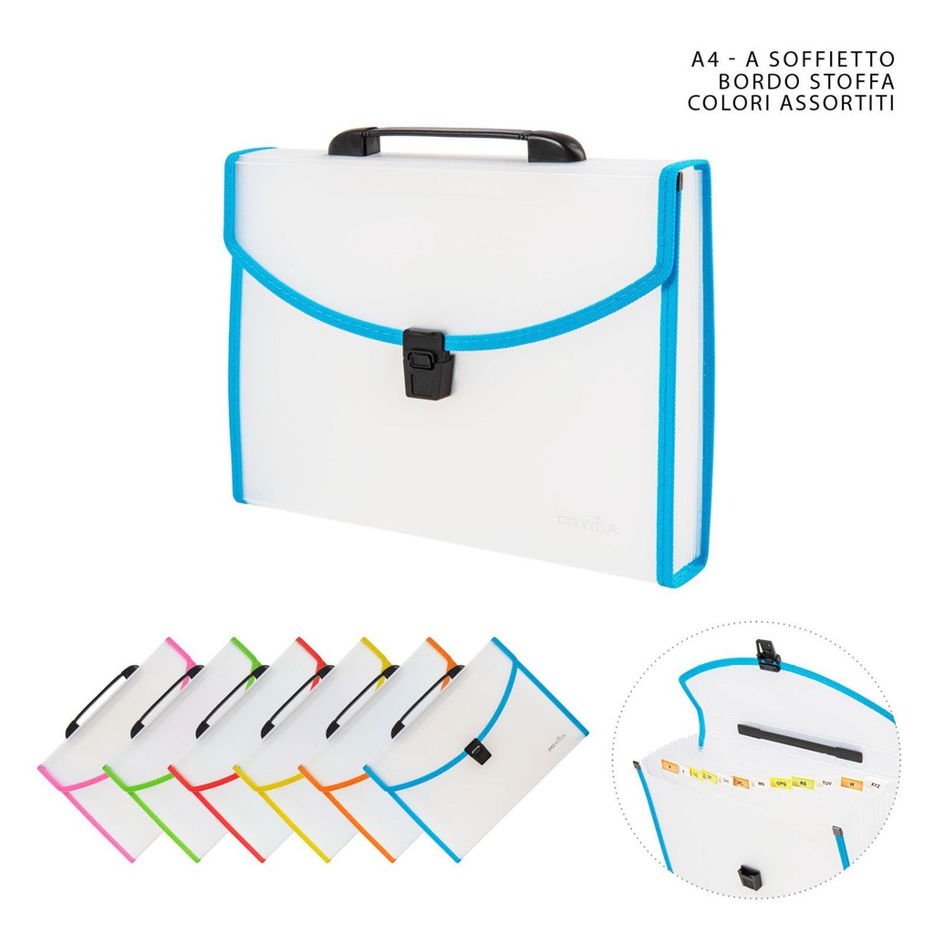 Bolsa de archivo acordeón A4 33X25X4 cm 12 páginas - Material de oficina