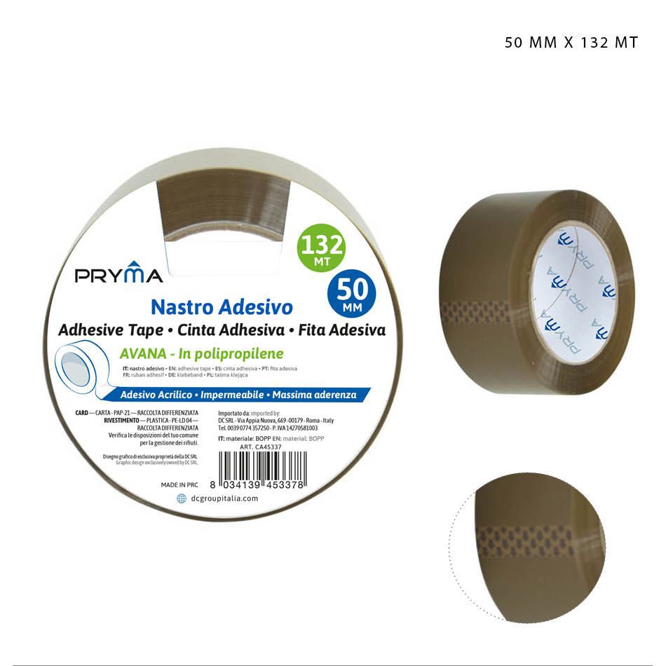 Cinta adhesiva 50 mm x 132 m - Cintas adhesivas