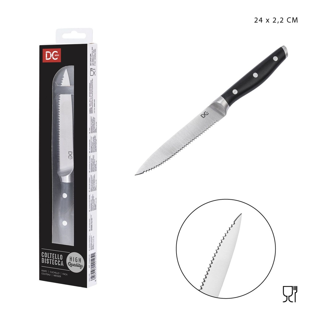 Cuchillo de carne de borde afilado 24x2.2 cm - Accesorios de cocina 