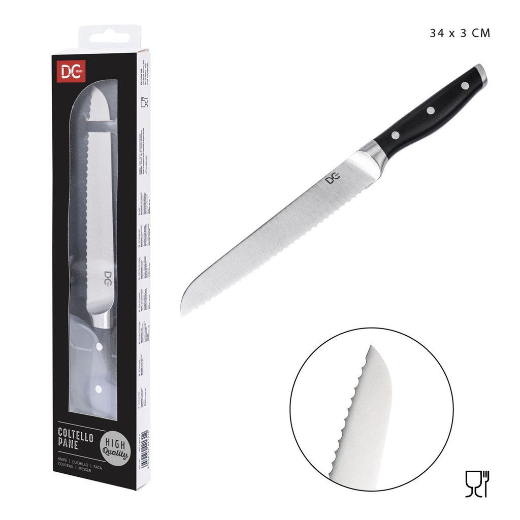 Cuchillo para pan de alta gama 34x3 cm - Herramientas de cocina