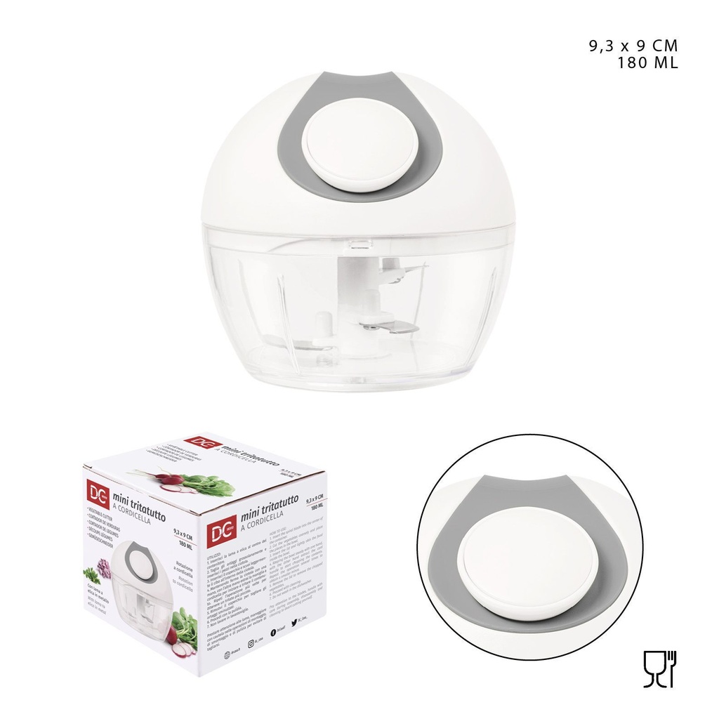 Cortador manual mini 9.3x9CM 180ML - Accesorios de cocina
