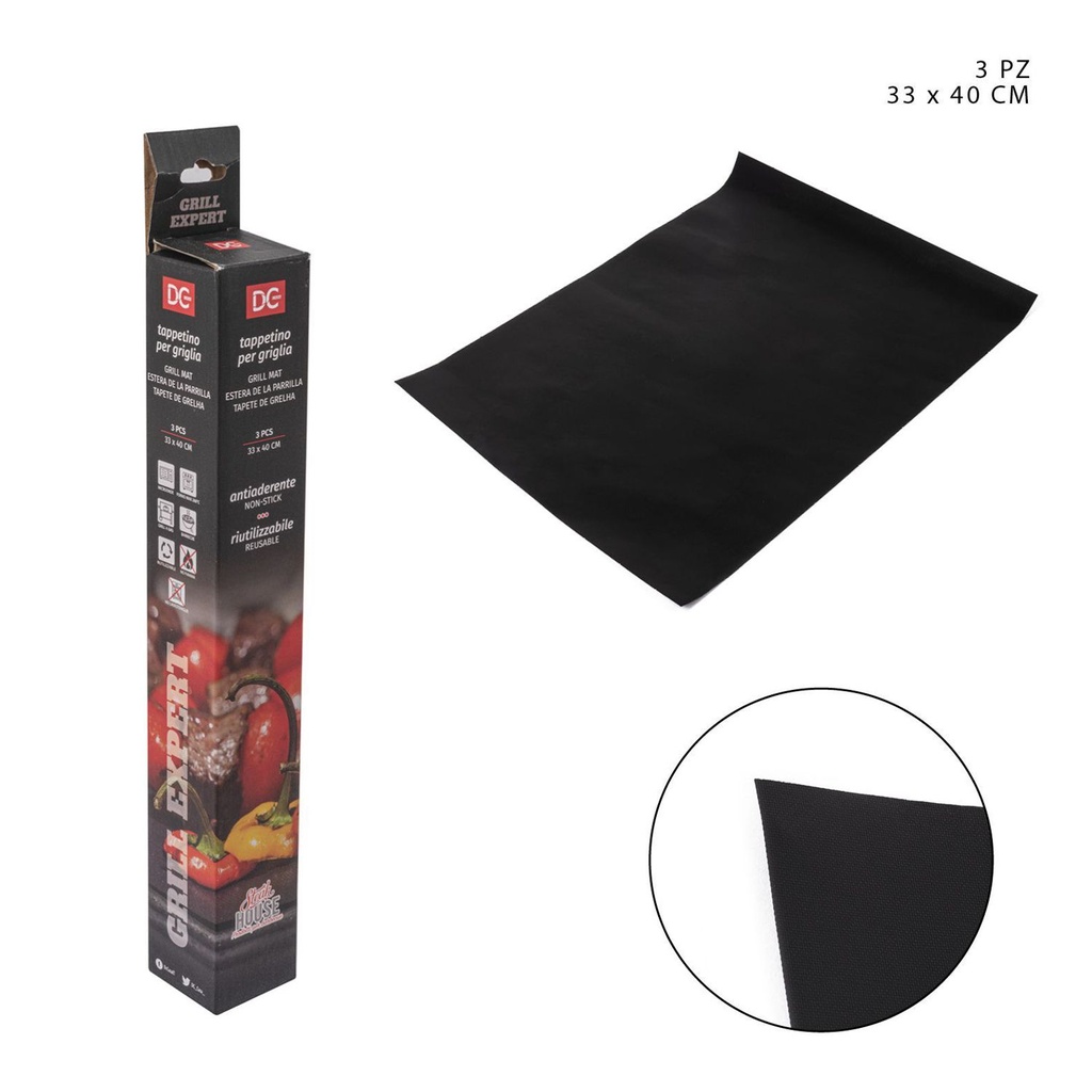 Esterilla para parrilla reutilizable 33x40cm - Utensilios de cocina