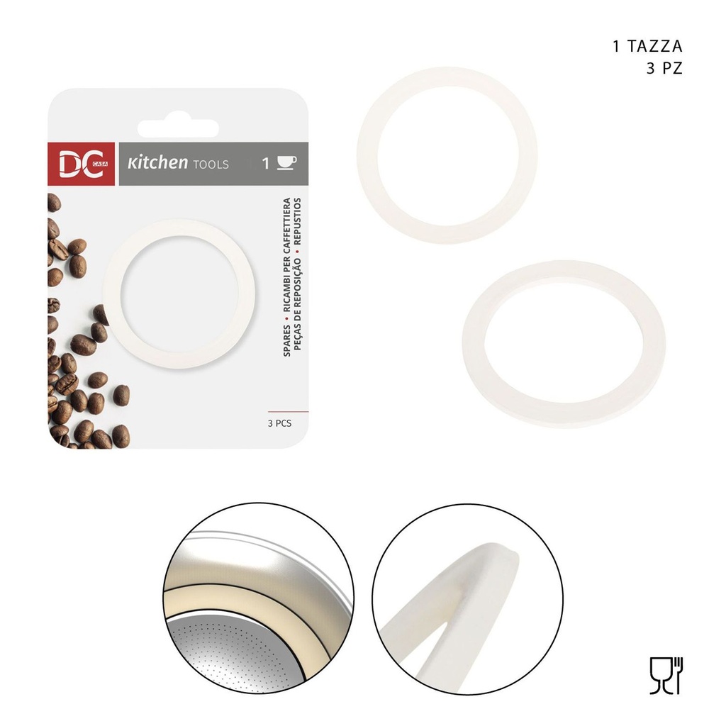 Juntas para cafetera de 1/2 taza con filtro (2 pcs) - Accesorios para cafeteras