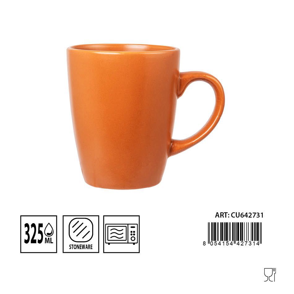 Taza de cerámica caramelo 330 ml - Utensilios de cerámica