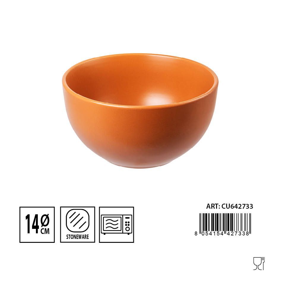 Cuenco de cerámica caramelo para cereales/desayuno D14CM - Tazones de diseño