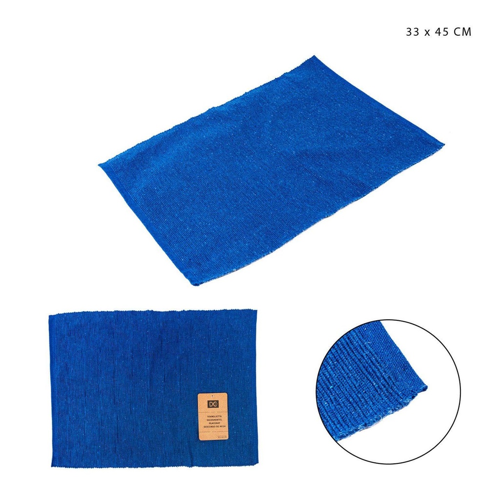 Salvamantel de algodón azul 33x45 cm - Accesorios de cocina
