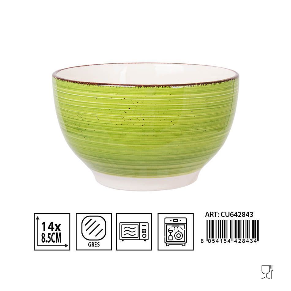  Cuenco de cerámica verde D14 x 8.5 cm - Accesorios de cocina