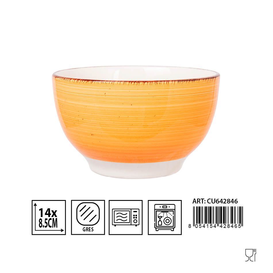  Cuenco de cerámica naranja D14 x 8.5 cm - Accesorios de cocina