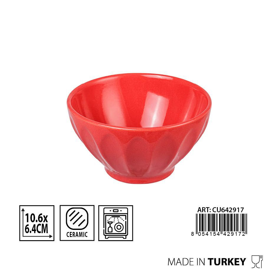 Copa BADEN D10.6 H6.4CM coral - Cerámica decorativa