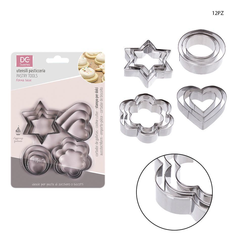 Set de moldes para pasteles 12pz - Utensilios de repostería