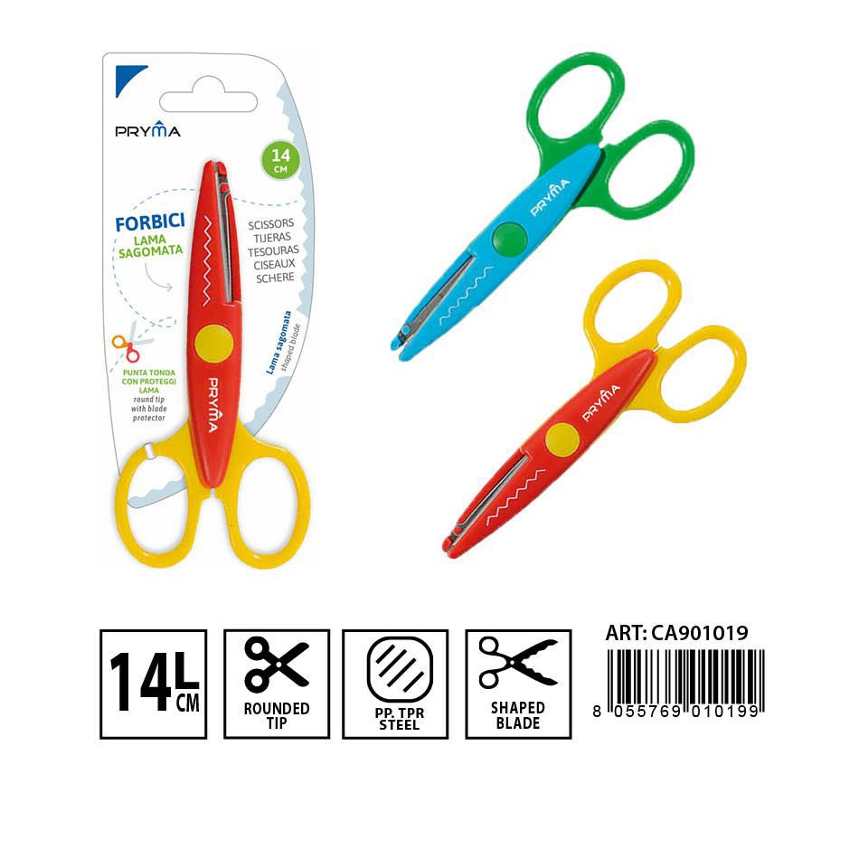 Tijeras zig-zag de 14cm - Artículos de papelería