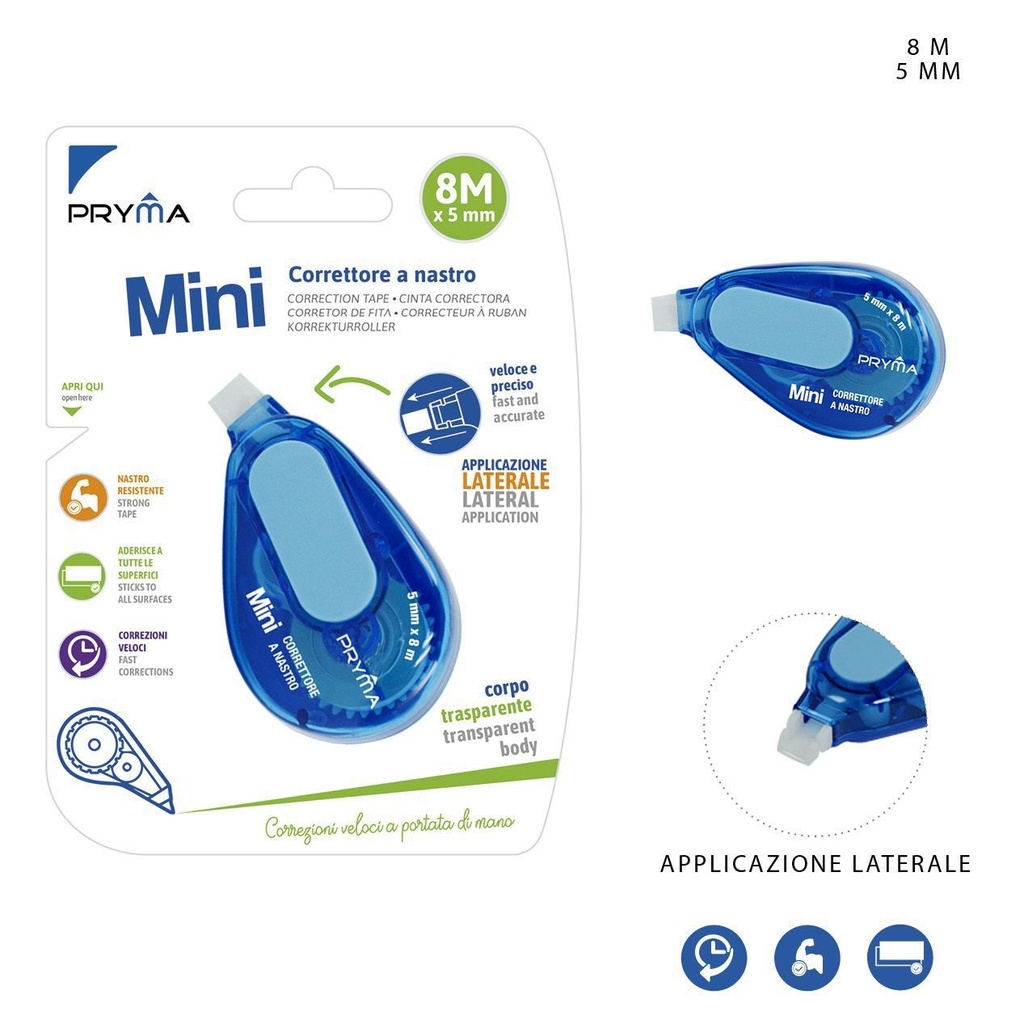 Cinta correctora mini 5MMX8M - Accesorios de papelería