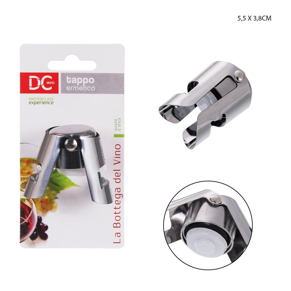 Tapa hermética para botella de champán 5.5x3.8 cm - Accesorios de cocina