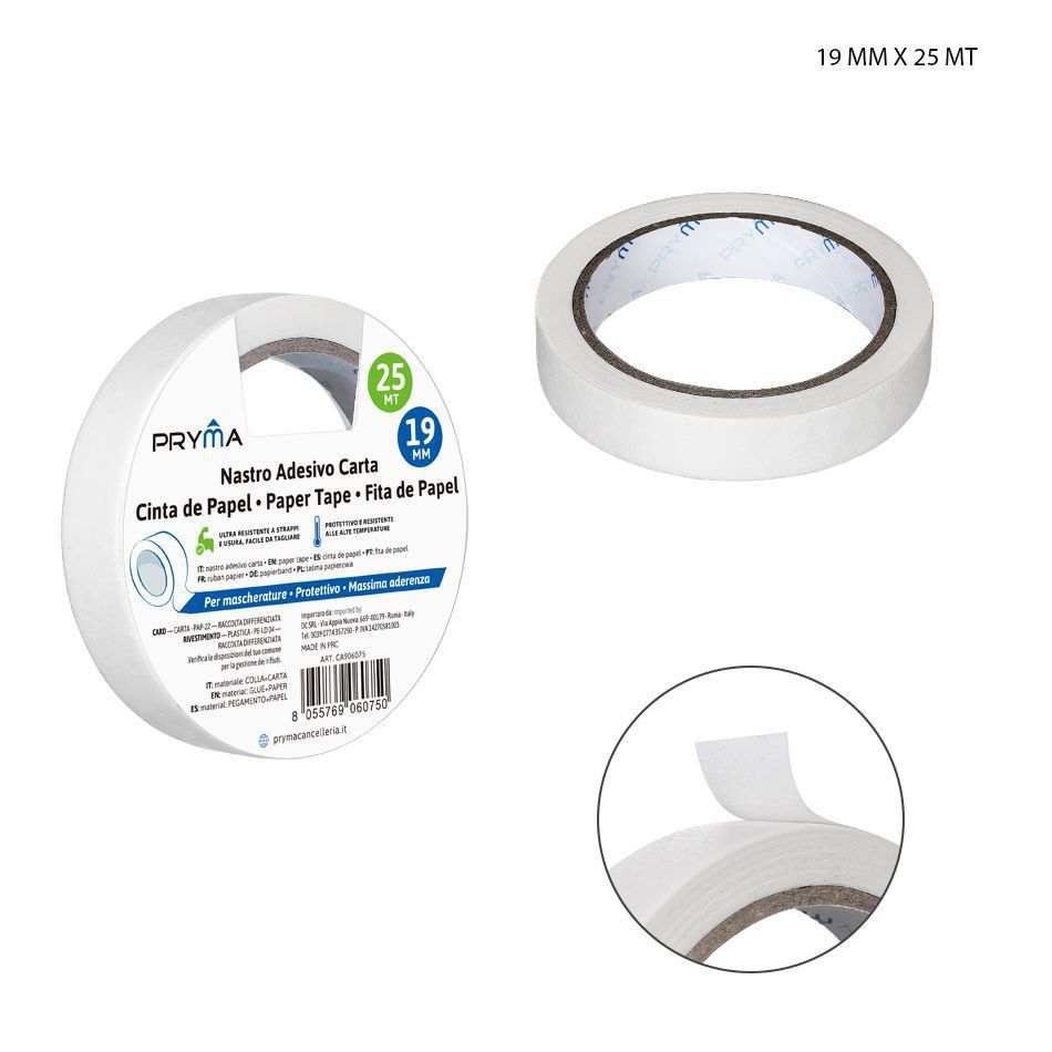 Cinta adhesiva 19 mm x 25 m - Suministros de oficina