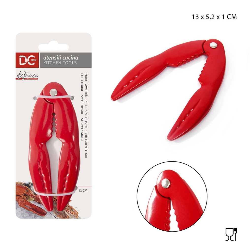 Galletas con garras de aluminio 13x5.2x1cm rojo - Utensilios de cocina