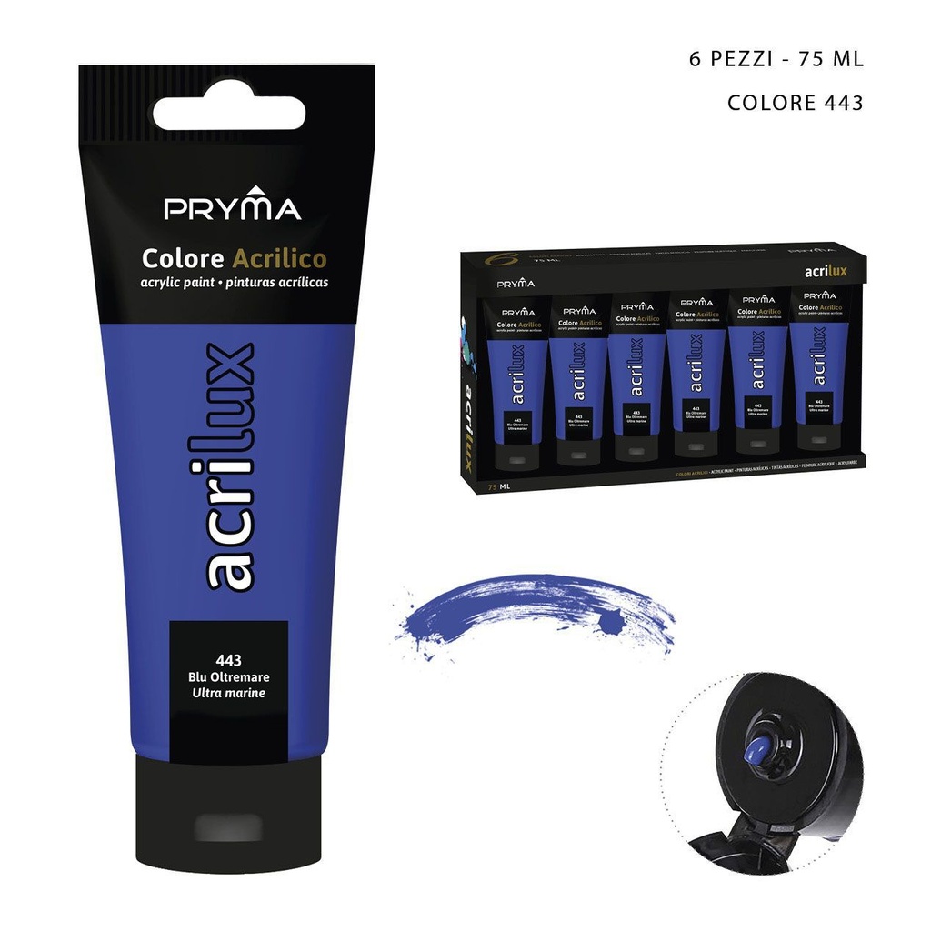 Pintura acrílica 75ML N.443 ultramar - Material de arte