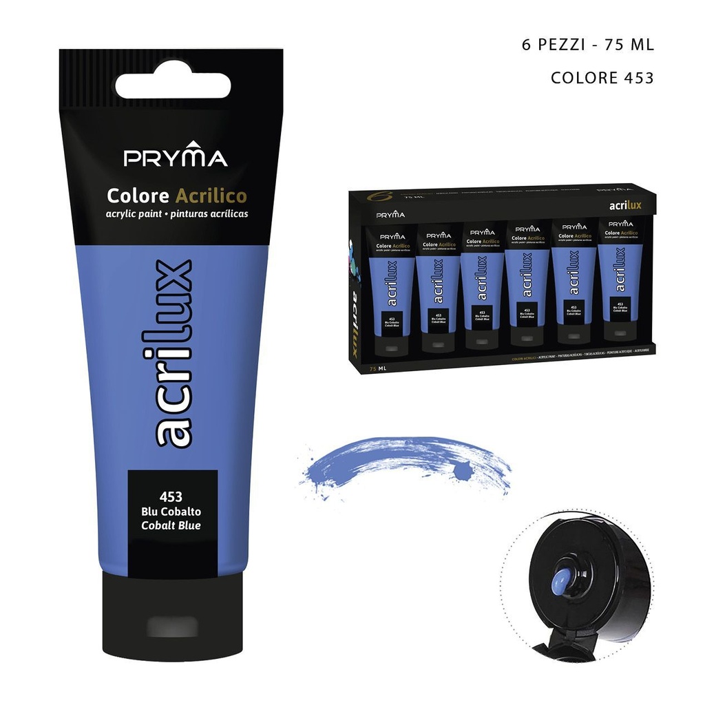 Pintura acrílica 75ML N.453 azul cobalto - Material de arte