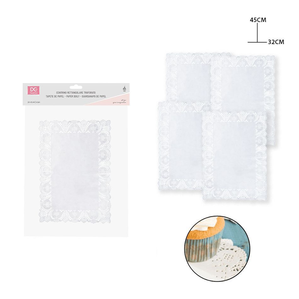 Papel para hornear rectangular 32X45 cm - 25 piezas