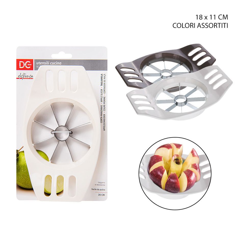 Cortador de manzana de plástico 20x12 cm - Herramientas de cocina