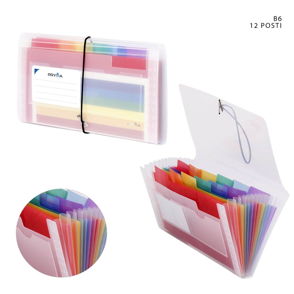 Bolsa de archivo acordeón B6 12 capas - Material de oficina