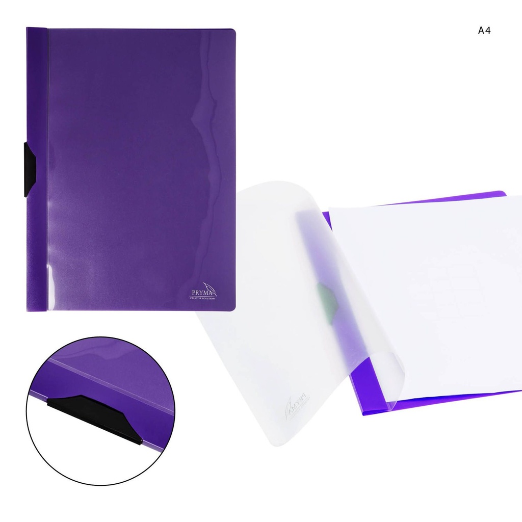 Carpeta A4 morada - Material de oficina y papelería