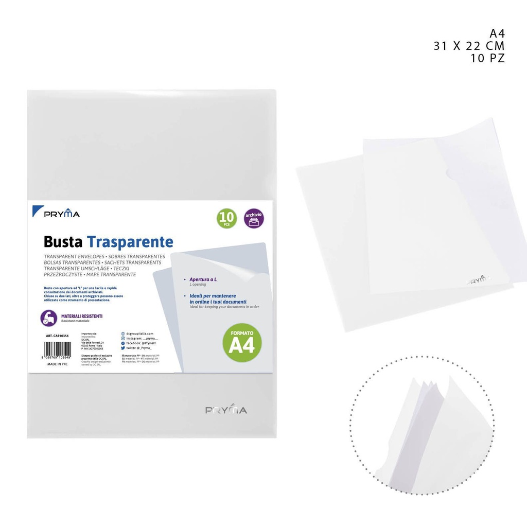 Funda multitaladro A4 - Material de oficina y organización