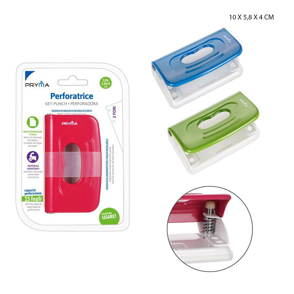 Pulverizador de papel 2 agujeros 10x5.8x4 cm - Perforadora de papel